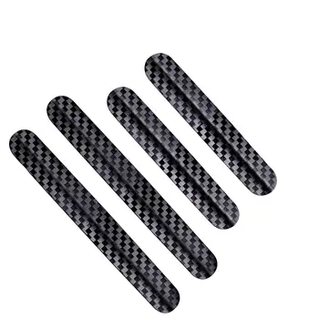 4-кратные наклейки с текстурой из углеродного волокна для защиты боковых дверей автомобиля, защитные наклейки для большинства