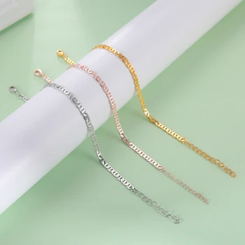Kkjoy Сплав Плоская 8-образная цепочка-звено для ножного браслета, браслет для женщин, изысканные модные украшения, украшение для босоножек, подарки для вечеринок, путешествия