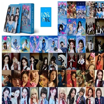 Kpop IVE Открытки Lomo 2023 Love Dive Новый альбом IVE Kawaii Idol Фотокарточки для поклонников K-pop Подарок 55ШТ