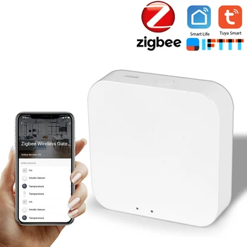 Tuya Zigbee Bridge Умный дом Zigbee Gateway Hub Дистанционное управление устройствами Zigbee Через приложение Smart Life Работает с Alexa Google Home