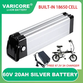 VariCore 60V 20Ah 18650 Аккумулятор для электровелосипеда Silver fish case 67,2v 300w-1000W Haiba Motor Bike conversion kit Электрический Велосипед