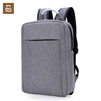 Youpin Компьютерный рюкзак Бизнес Досуг Однотонная Простая сумка для ноутбука USB Перезаряжаемые Дорожные Городские рюкзаки большой емкости