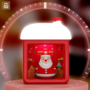 Youpin Рождественский Креативный Светодиодный Ночник, Настенные светильники, Подарочный Мультяшный Светильник для украшения атмосферы, Снеговик, Кошка, Настенный Магнитный