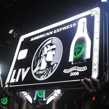 Акриловая Светодиодная Бутылка Presenter Carrier Display vip Black Card American Express Baller Express для ночного клуба