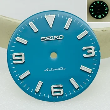 Аксессуары для часов подходят для модификации Seiko циферблат c3 green glow подходит для механического механизма NH35 literal