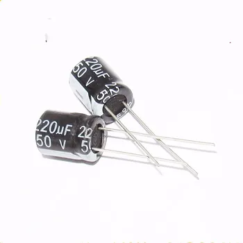Алюминиевый электролитический конденсатор 220 МКФ Объемом 50 В 10*13 мм 50 В 220 мкФ Новый оригинальный (10 шт.)