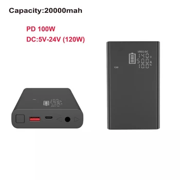 Блок питания для ноутбука DC USB-C PD100W Резервная батарея для ноутбуков MacBook Pro/iPad Pro/Dell / Surface | Камеры: Canon / Nikon/DSLR