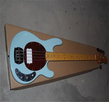 В 2023 году поступила новая высококачественная 4-струнная электрическая бас-гитара Sting ray небесно-голубого цвета