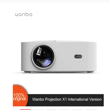 Глобальная версия Проектора Wanbo X1 OSD Беспроводная Проекция Малошумящий Светодиодный Портативный Проектор для коррекции Трапецеидальных Искажений Домашний Офис Новый