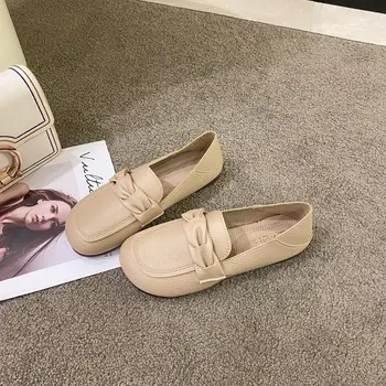 Женские повседневные лоферы, Медицинская обувь для босиком, удобные женские балетки на мягкой подошве, весенне-летние тонкие туфли на плоской подошве 2023 года.