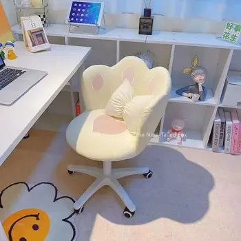 Компьютерный обеденный стул в общежитии, письменный стол, Офисный Вращающийся на 360 ° Салонный стул для макияжа, Эргономичная Мягкая мебель в скандинавском стиле Muebles, Дизайнерская мебель XY50OC