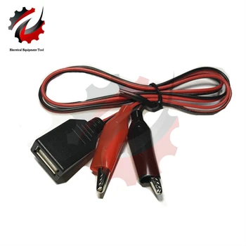 Красный и черный USB-разъем к тестовым зажимам типа 