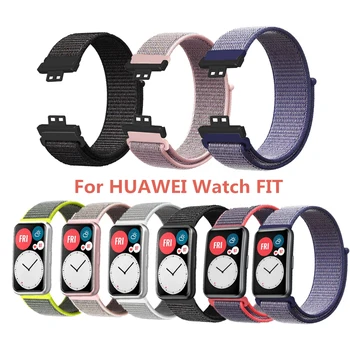 Нейлоновая петля для часов Ремешок для Huawei Watch FIT Смарт-часы Сменный браслет для Huawei watch Fit ремешок Correa