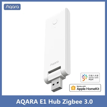 Новейшая система Aqara E1 Hub Gateway Zigbee 3.0 WiFi Relay Remote Control smart Home Работает с приложением Xiaomi Mijia mi home HomeKit
