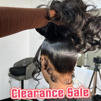 Объемная волна 360 Полный кружевной парик из человеческих волос, предварительно выщипанный Прозрачный Кружевной фронтальный парик, бразильские парики для черных женщин, блестящие волосы