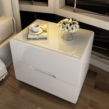 Прикроватная тумбочка из превосходного фарфора, Белая Офисная Креативная Дизайнерская прикроватная тумбочка, Скандинавская простая домашняя мебель для дома