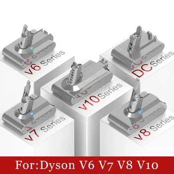 Сменный аккумулятор Dyson V6 V7 V8 V10 типа A/B 21,6 В 28000 мАч для ручного пылесоса Dyson Absolute Без шнура