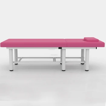 Современные массажные столы из кованого железа, Специальная косметологическая кровать, складной массажный стол с отверстиями, простая мебель для домашнего салона.