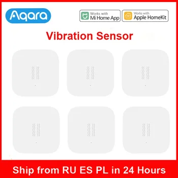 Умный датчик вибрации Aqara Zigbee Motion Shock Sensor Обнаружение Сигнализации Монитор Встроенный Гироскоп Для Aqara Sensor для приложения Mi Home
