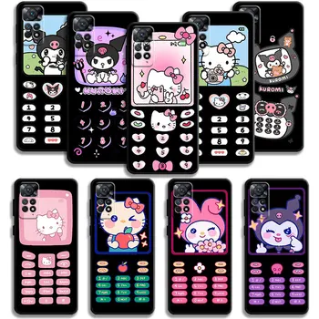 Чехол для Телефона Xiaomi Redmi Note 11T 11S 11 10 8 Pro 9 9S 9T 8T для Mi 10 8 9A 9C 10C K40 Hello Kitty Kuromi Милый Номер Телефона