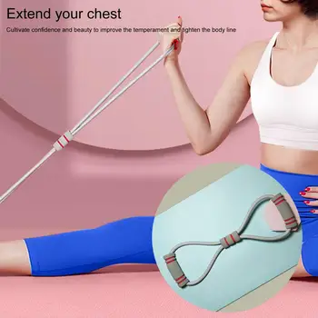 Эластичная Резинка-эспандер для тренировки спины, 8 фигур, Тренажерный зал, резинка для подтягивания, тренажеры для йоги