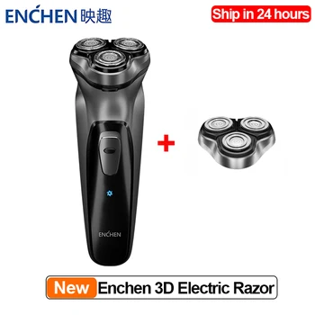 Электробритва Enchen Black Stone 3D с защитой от плавающей блокировки, перезаряжаемый триммер для бритья бороды Type-C USB для мужчин