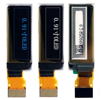 IPS 0,91-дюймовый 15-контактный белый / синий PM OLED-экран SSD1306 с приводом IC 128 * 32 интерфейса SPI
