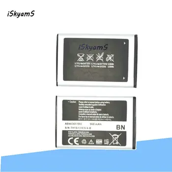 iSkyamS 10 шт./лот 960 мАч AB463651BU Аккумулятор Для Samsung S3650 S5600 S5610 S5630C C3370 C3200 C3518 F400 F408 F270 S5296 C3322