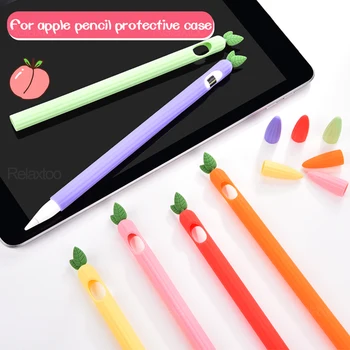 Pencil1/ 2 милый фруктовый силиконовый пенал для Apple Pencil 1 2 защитный чехол для планшета touch pen подходит для i Pad