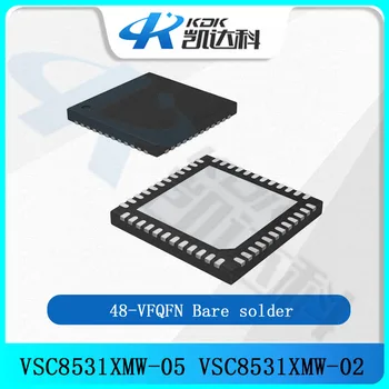 VSC8531XMW-05, VSC8531XMW-02 Телекоммуникационная микросхема Ethernet 48-QFN (6x6) Интерфейсы датчиков и детекторов