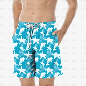 Мужские клетчатые быстросохнущие пляжные брюки с принтом, штаны для серфинга, повседневные шорты, пляжные брюки, пара плавок, брюки для серфинга