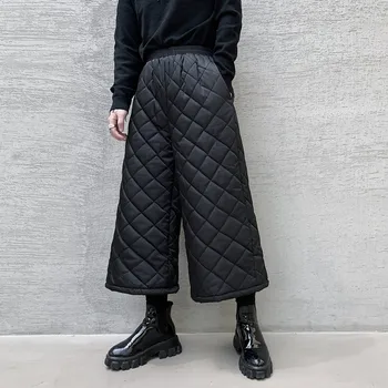 Мужские широкие брюки Осенне-зимние новые утолщенные повседневные брюки большого размера в нейтральном минималистичном стиле Nine Points