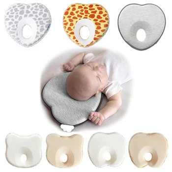Новая детская подушка из пены с эффектом памяти для новорожденных, мягкие защитные подушки для головы, подушка для позиционирования сна ребенка для защиты шеи новорожденного