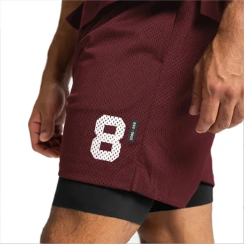 Спортивные шорты мужские в американском стиле, штаны для марафонского бега на скорость, сухие брюки five points, поддельные два противоскользящих тренировочных фитнес-штанов